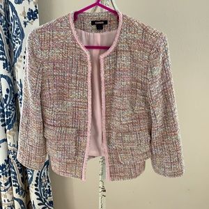 Chanel-like Pastel Tweed Jacket- excellent condi